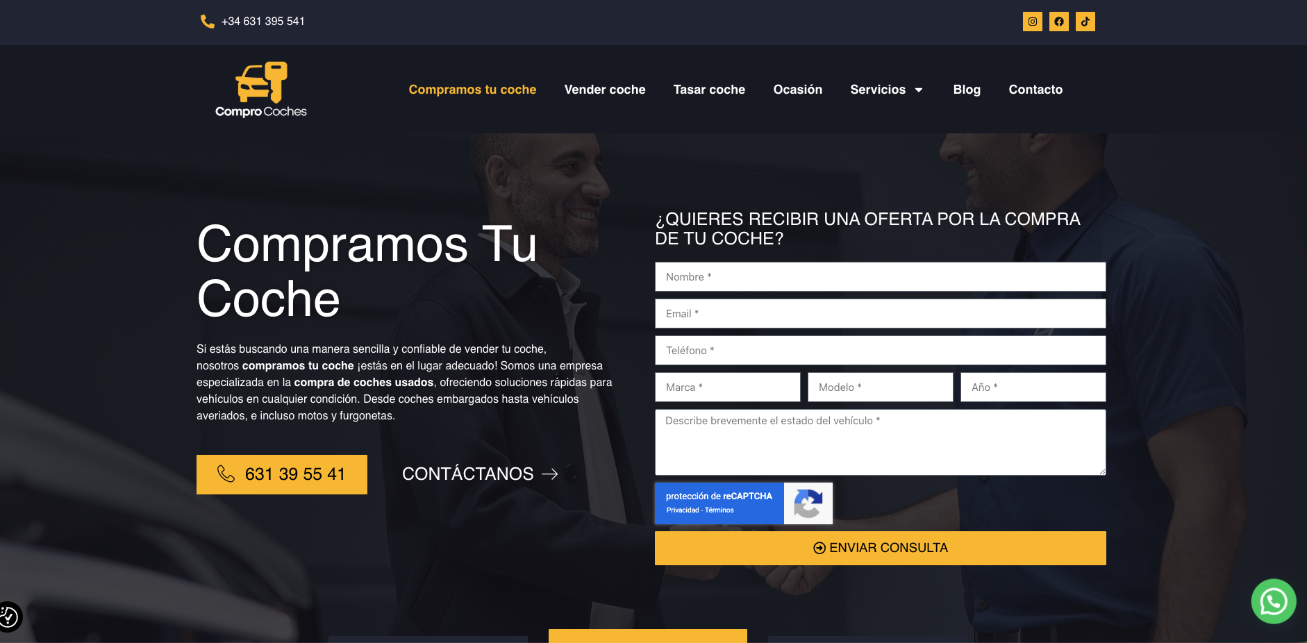 Proyecto web de Compramos tu Coche