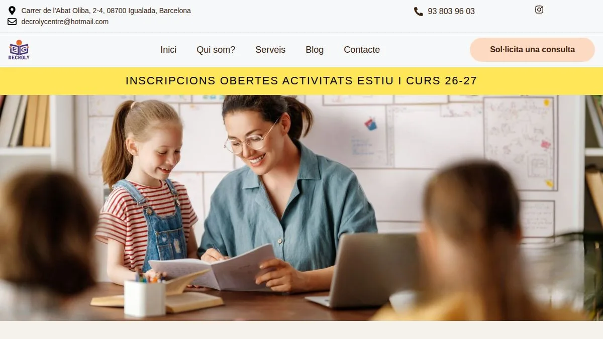 Website project for Decroly
